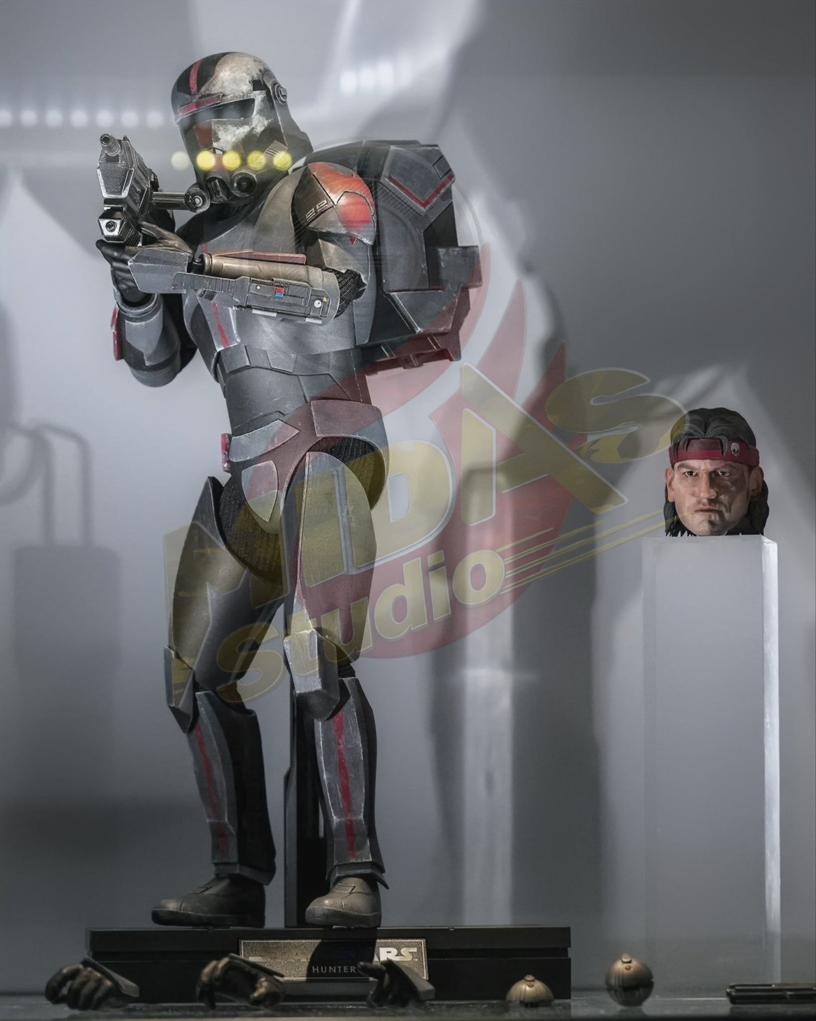 Brand New🔥 Hot Toys TMS050 Star Wars The Bad Batch Hunter 1/6 Scale Collectible Figure Set