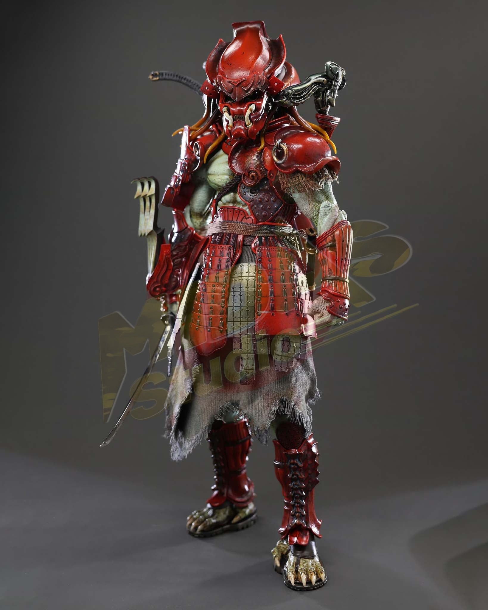 Brand New🔥 Hot Toys 1/6 Scale Alien vs Predator - Akaoni Samurai Predator Collectible Figure (Special Edition, AC06B)