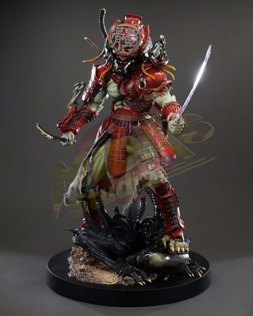 Brand New🔥 Hot Toys 1/6 Scale Alien vs Predator - Akaoni Samurai Predator Collectible Figure (Special Edition, AC06B)