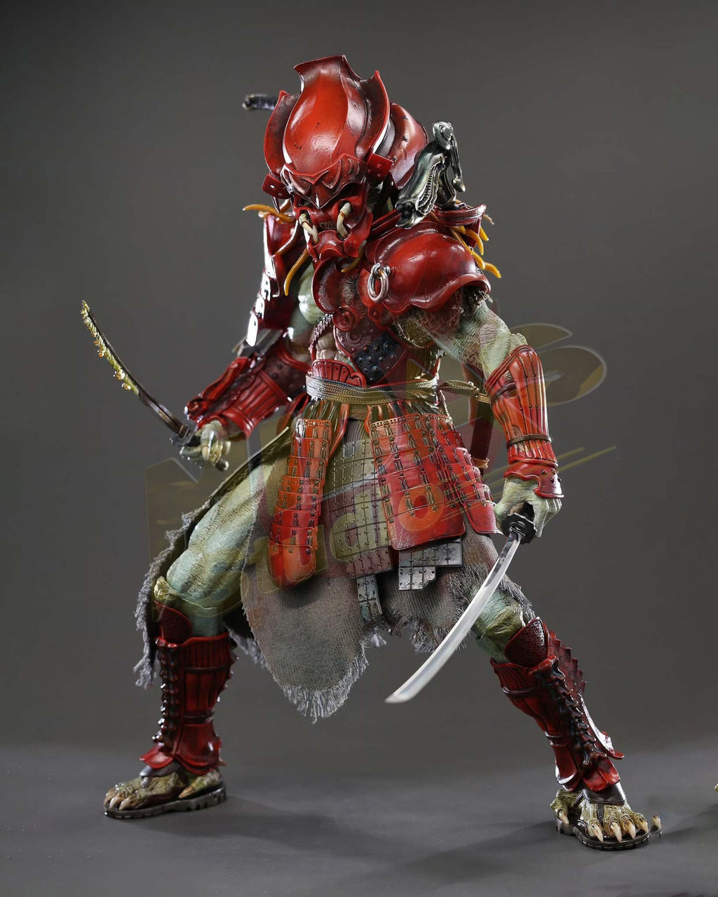 Brand New🔥 Hot Toys 1/6 Scale Alien vs Predator - Akaoni Samurai Predator Collectible Figure (Special Edition, AC06B)