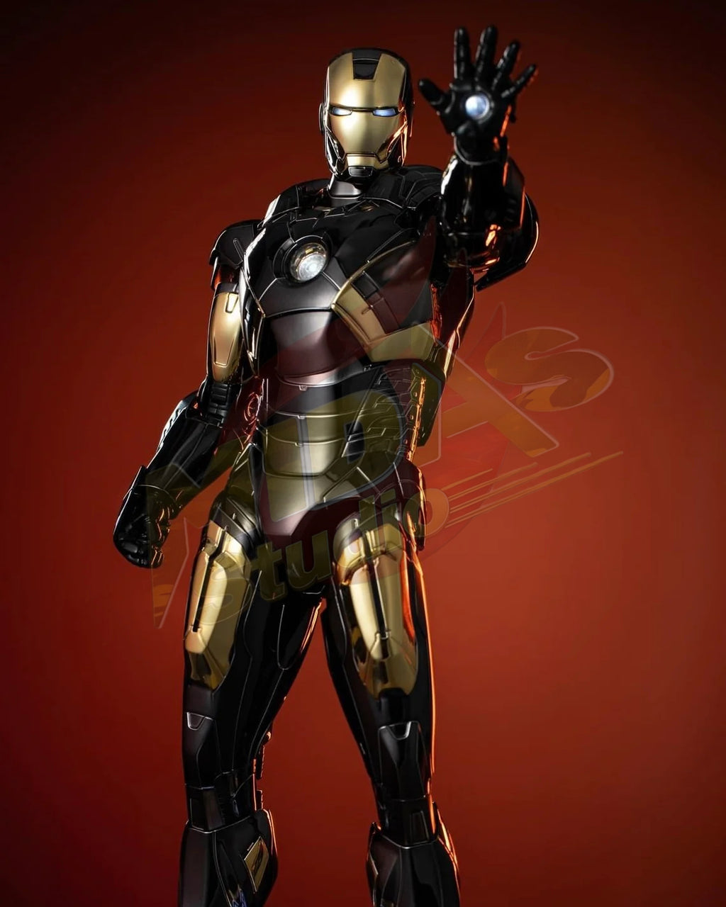 Brand New🔥 Hot Toys 1/6 Scale Marvel Avengers Iron Man Mark VII (Black and Gold Version) Collectible Figure (Exclusive Limited Edition, MMS741D61)