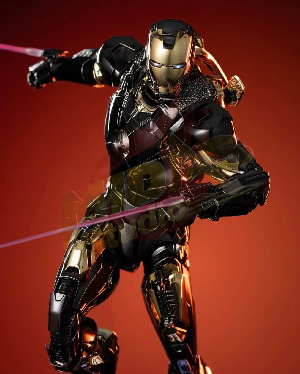 Brand New🔥 Hot Toys 1/6 Scale Marvel Avengers Iron Man Mark VII (Black and Gold Version) Collectible Figure (Exclusive Limited Edition, MMS741D61)