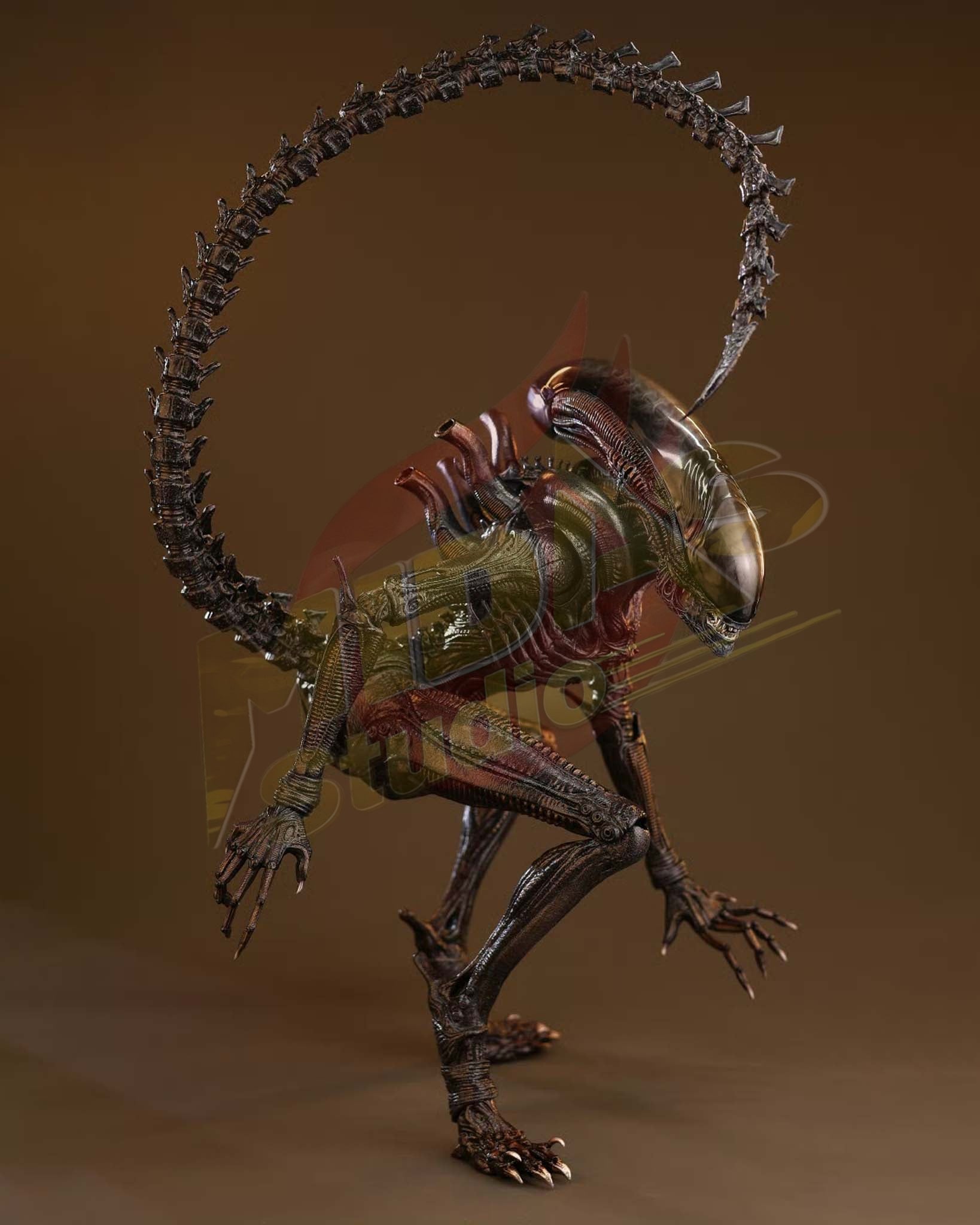 Brand New🔥 Hot Toys 1/6 Scale Alien: Romulus Scorched Xenomorph Collectible Figure (MMS784)