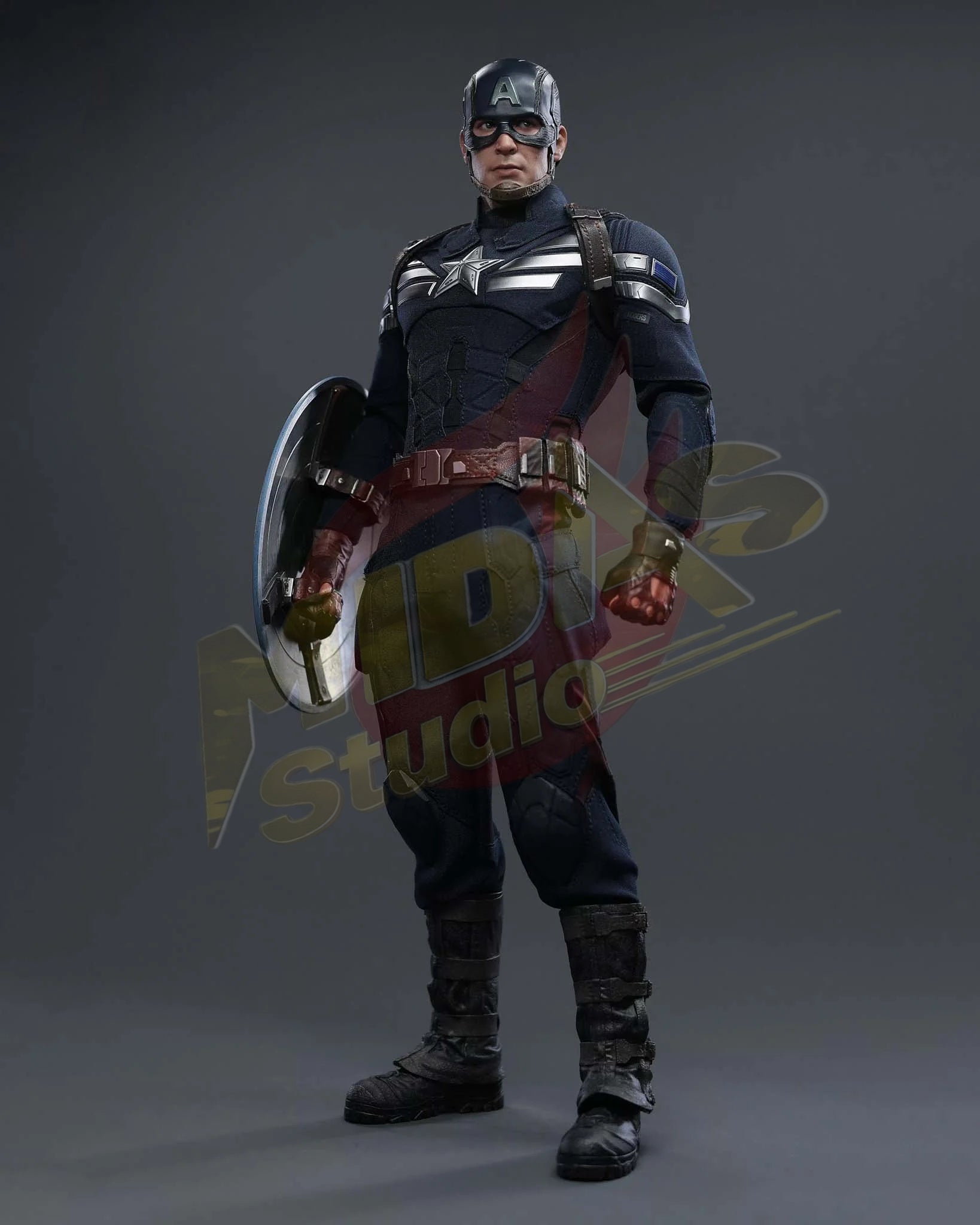 Brand New🔥 Hot Toys 1/6 Scale Captain America: The Winter Soldier - Captain America (Stealth S.T.R.I.K.E. Suit) 2.0 Collectible Figure (MMS783)