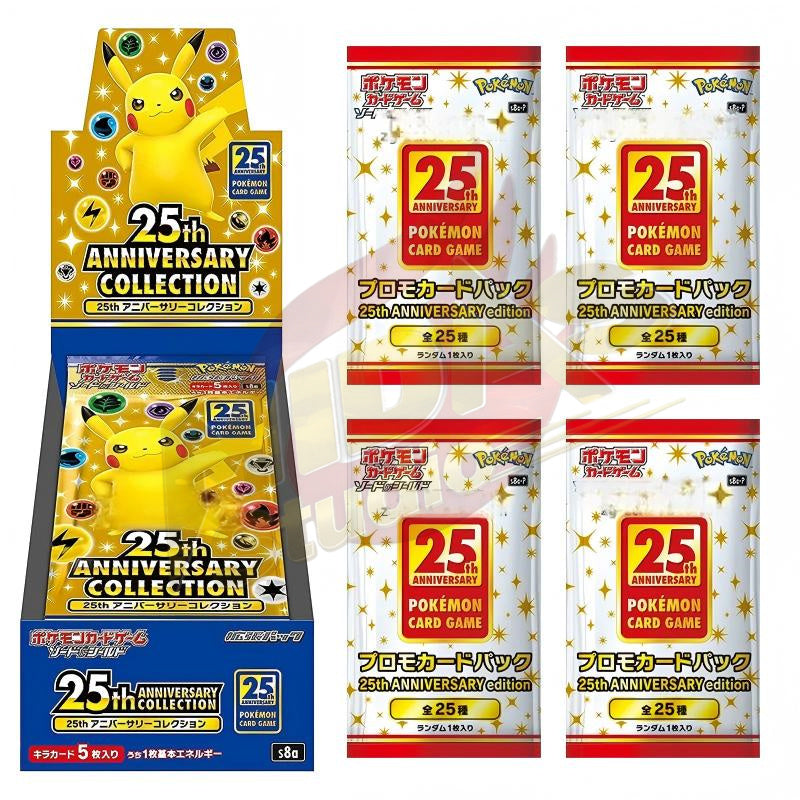 Brand New🔥 Pokémon TCG Japanese S8a 25th Anniversary Sealed Original Packaging Booster Pack Collection Set