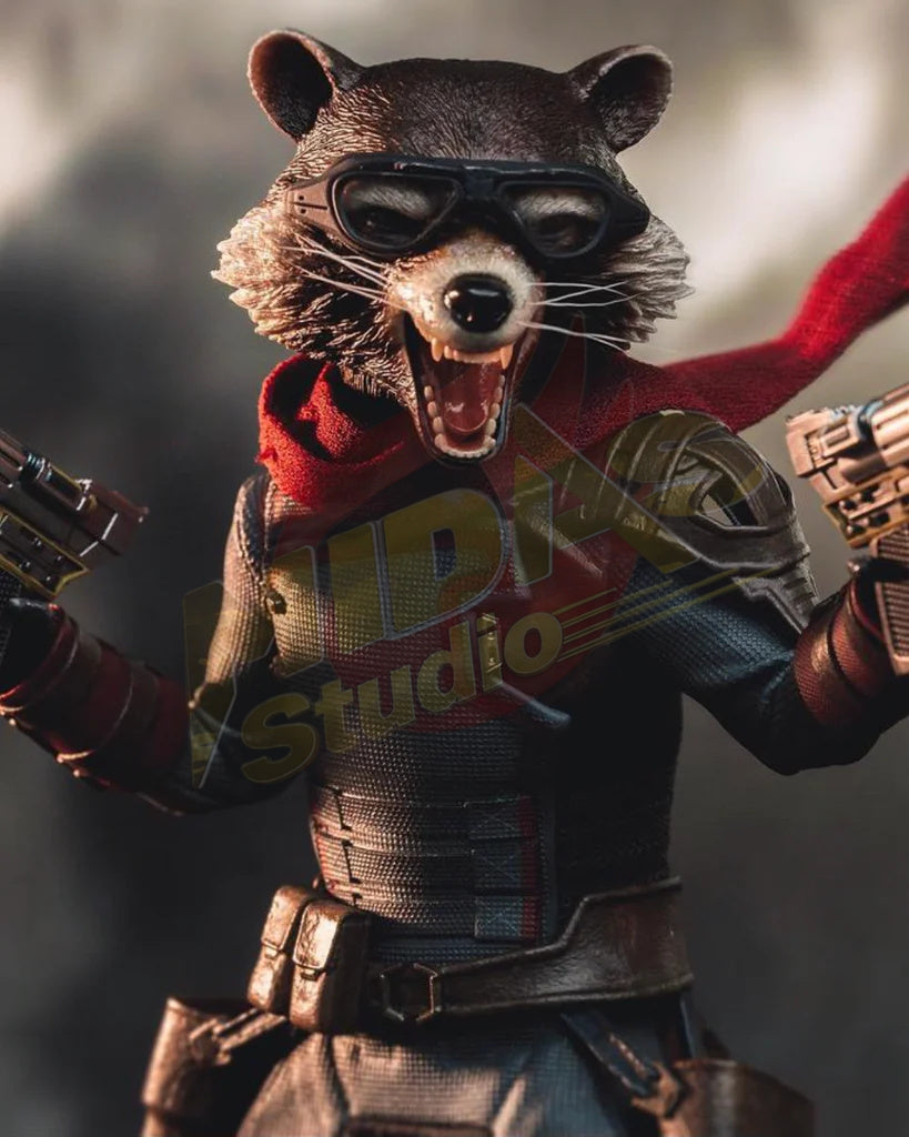 Brand New🔥 Hot Toys MMS548 Avengers Endgame Rocket 1/6 Scale Collectible Figure Set