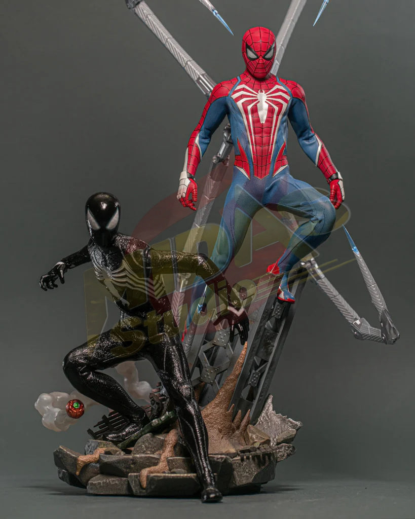 Brand New🔥 Hot Toys 1/6 Scale Marvel Spiderman 2 Peter Parker (Black Suit) Collectible Figure (VGM56B, Toyfair Special Edition)