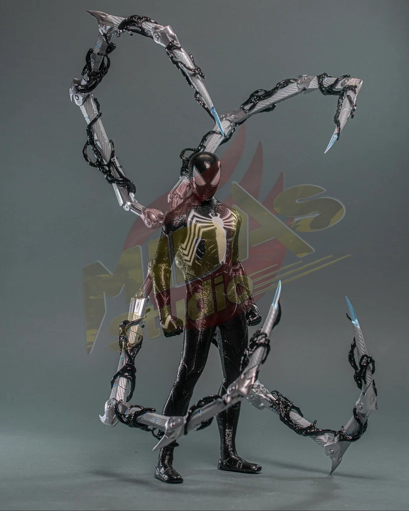 Brand New🔥 Hot Toys 1/6 Scale Marvel Spiderman 2 Peter Parker (Black Suit) Collectible Figure (VGM56B, Toyfair Special Edition)
