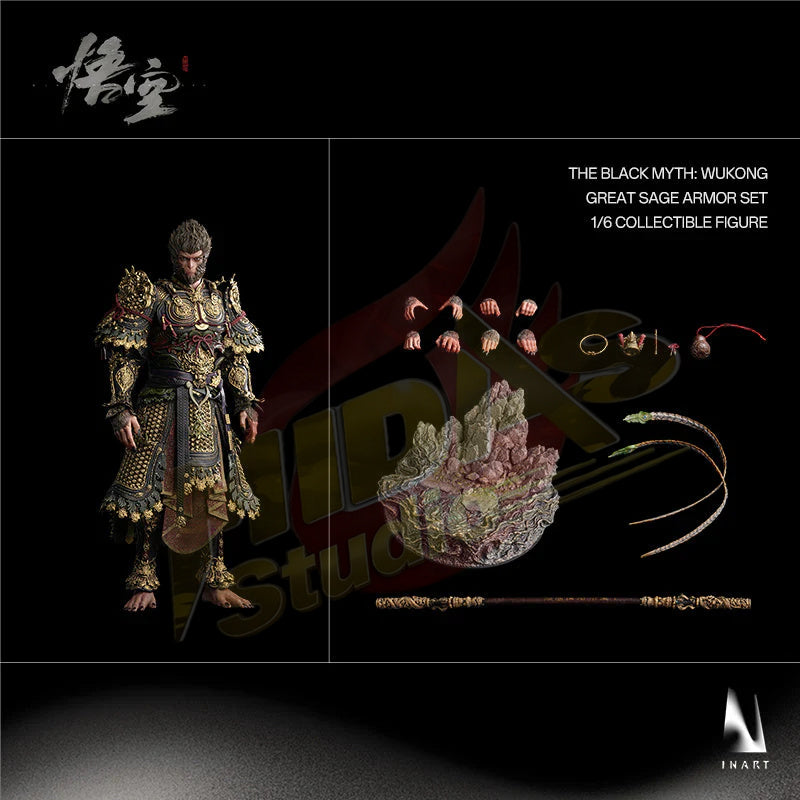 Brand New🔥INART 1/6 Scale The Black Myth: Wukong (Great Sage Armor Set) MAG015