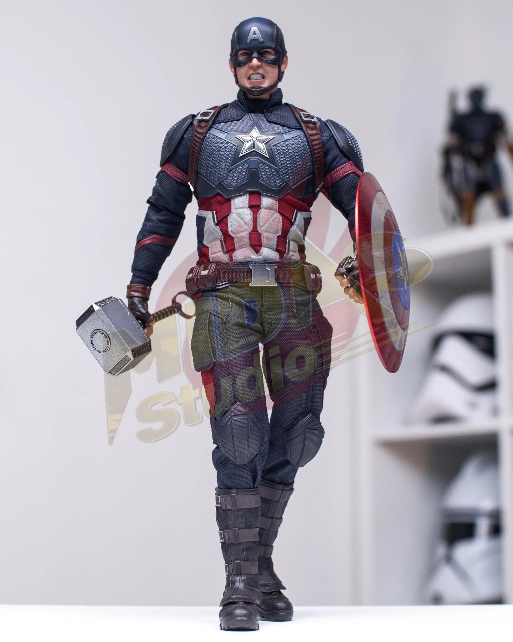 Brand New🔥 Hot Toys 1/6 Scale Avengers Endgame Captain America (MMS536) Collectible Figure