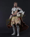 Brand New🔥 Hot Toys 1/6 Scale Star Wars: The Clone Wars Obi-Wan Kenobi Collectible Figure (TMS095)