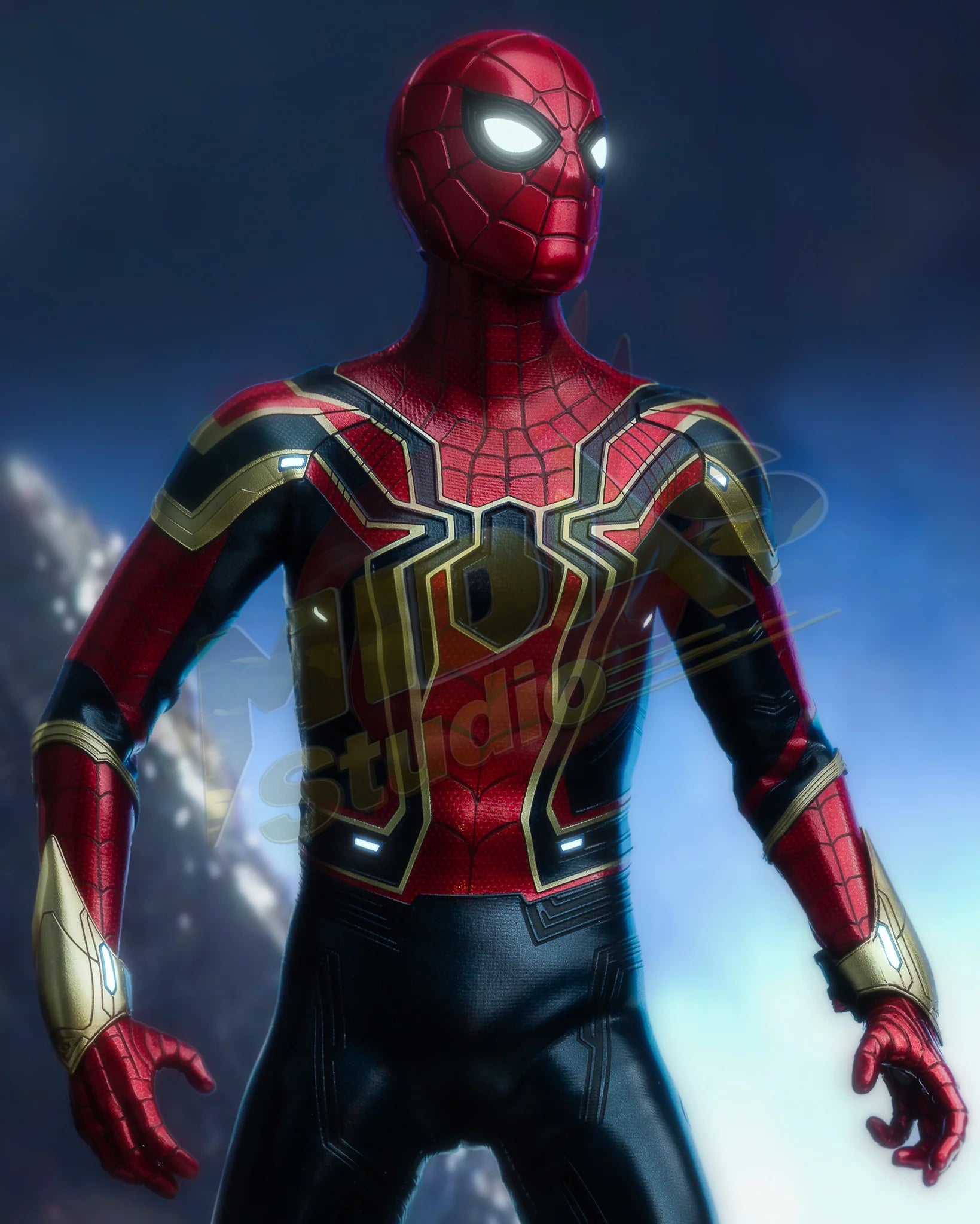 Brand New🔥 Hot Toys MMS482 Avengers Infinity War Iron Spider 1/6 Scale Collectible Figure Set