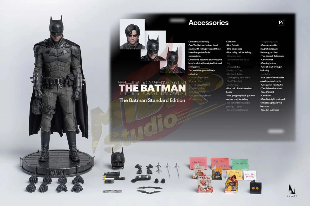 Brand New🔥INART 1/6 Scale The Batman (Standard Edition, Sculpted Hair)